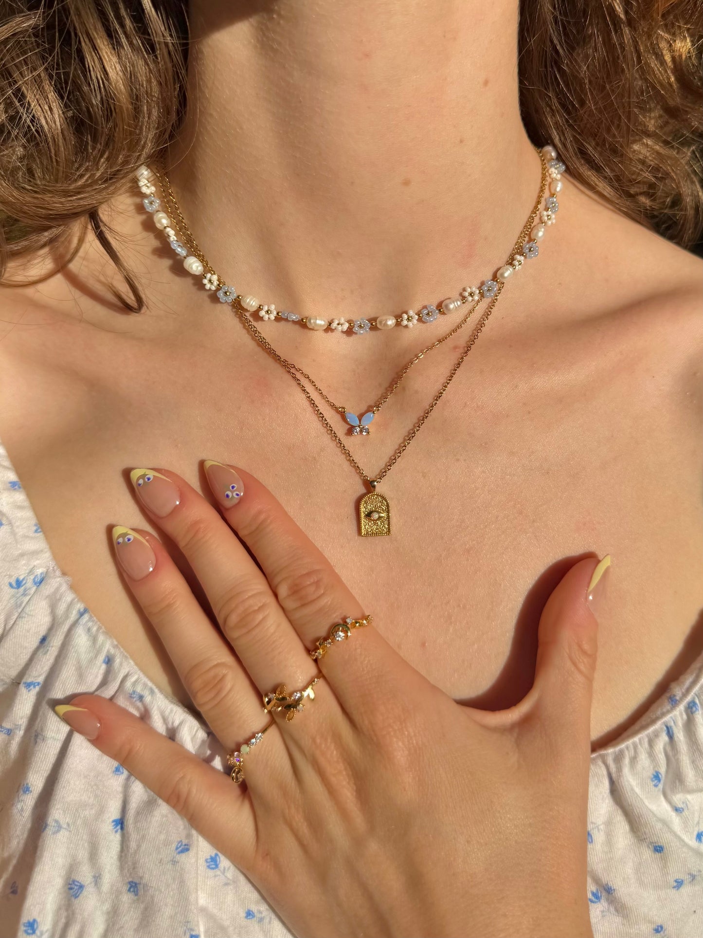Opal Eye Amulet Necklace