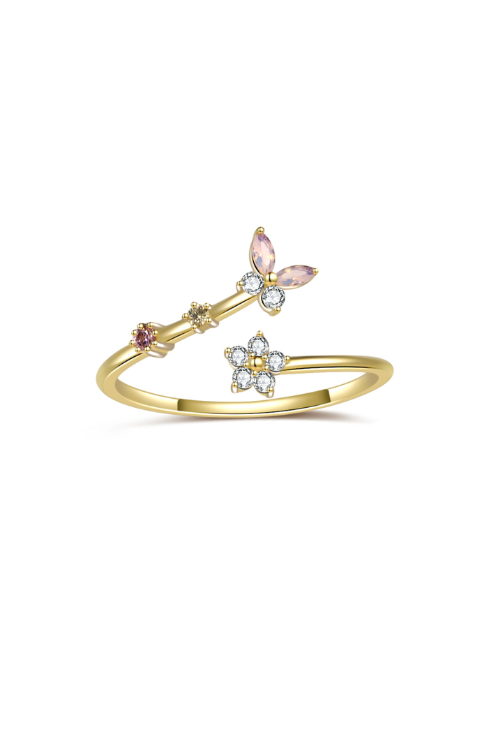 Dainty Butterfly Ring