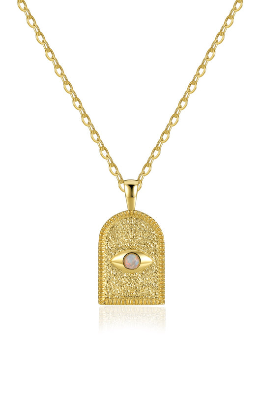 Opal Eye Amulet Necklace