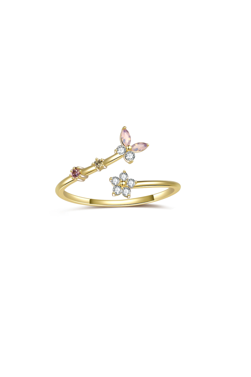 Dainty Butterfly Ring