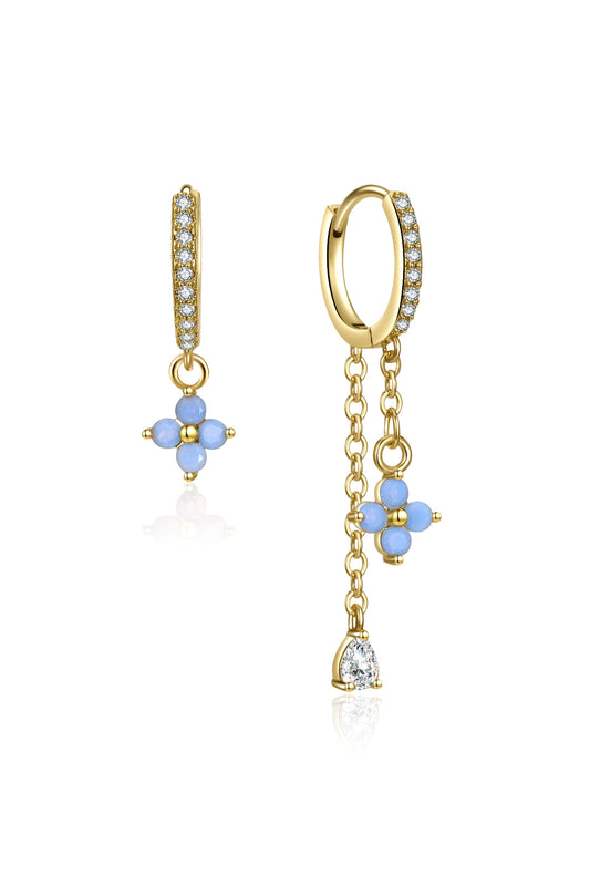Blue Clover Drop Huggies