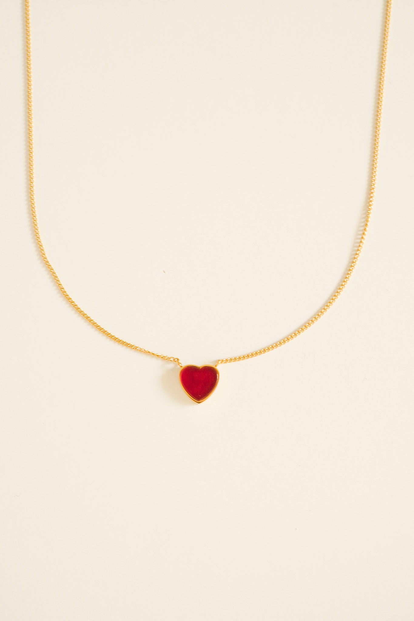 Ruby Heart Necklace