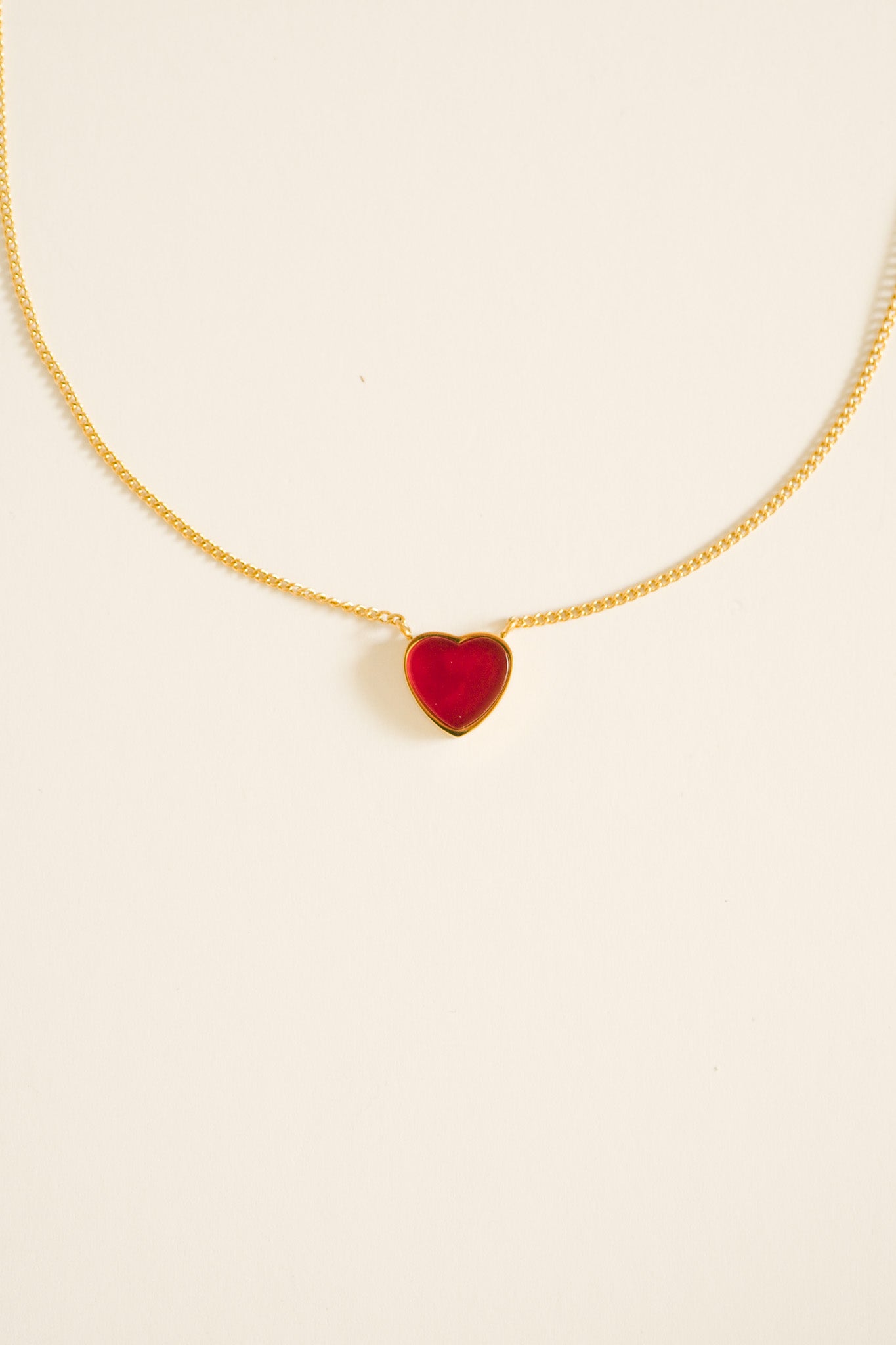Ruby Heart Necklace