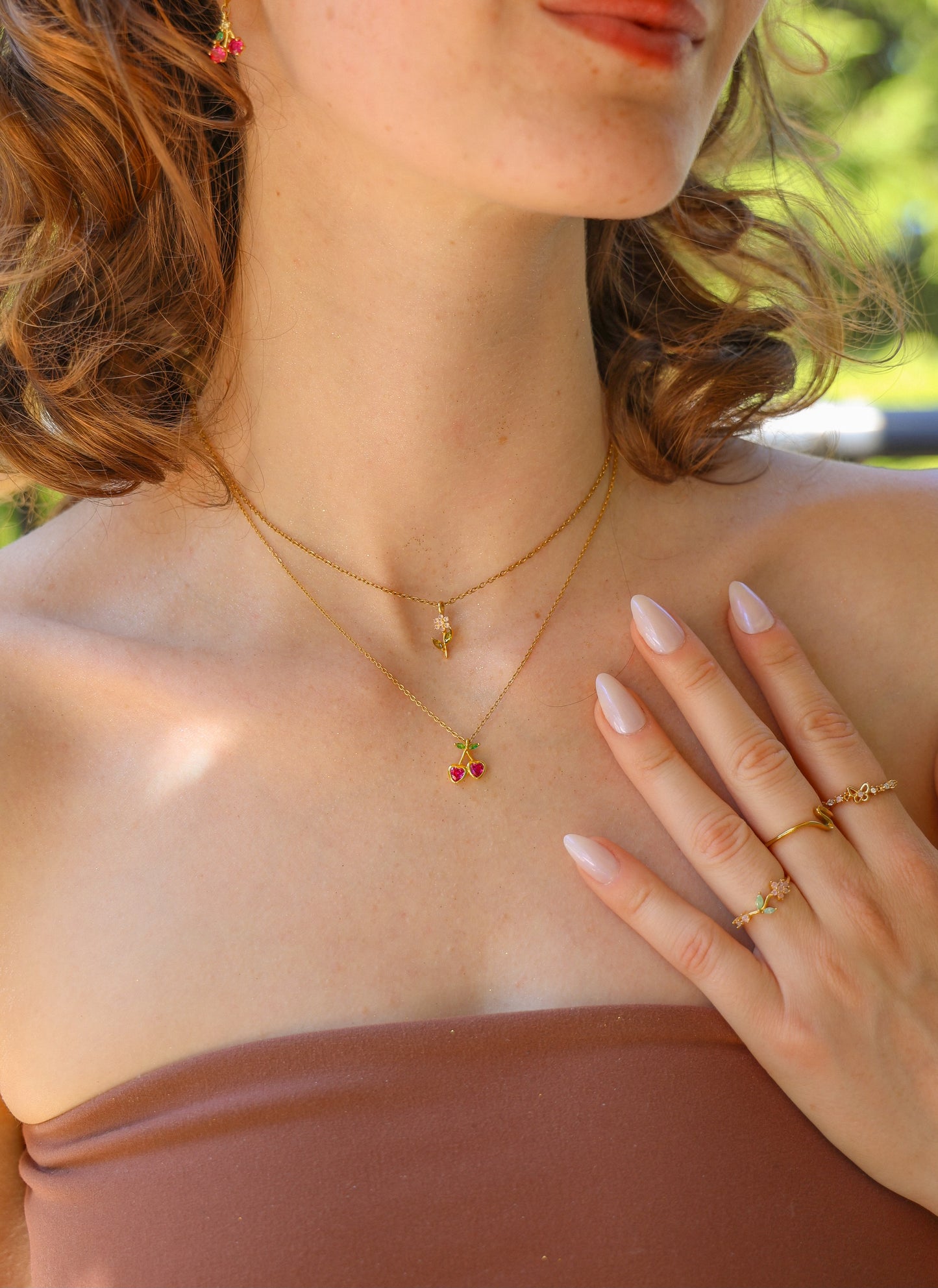 Cherry Sweetheart Necklace