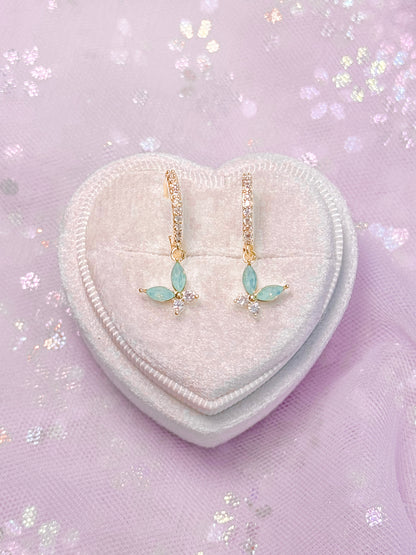 Teal butterfly huggies