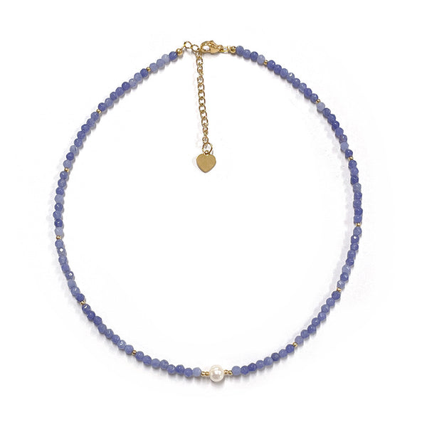 Marine blue Bead Necklace
