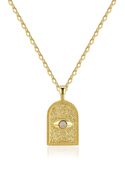 Opal Eye Amulet Necklace