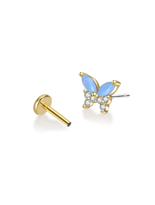 Blue Butterfly Flatback