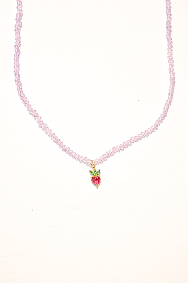 Strawberry Bead Necklace