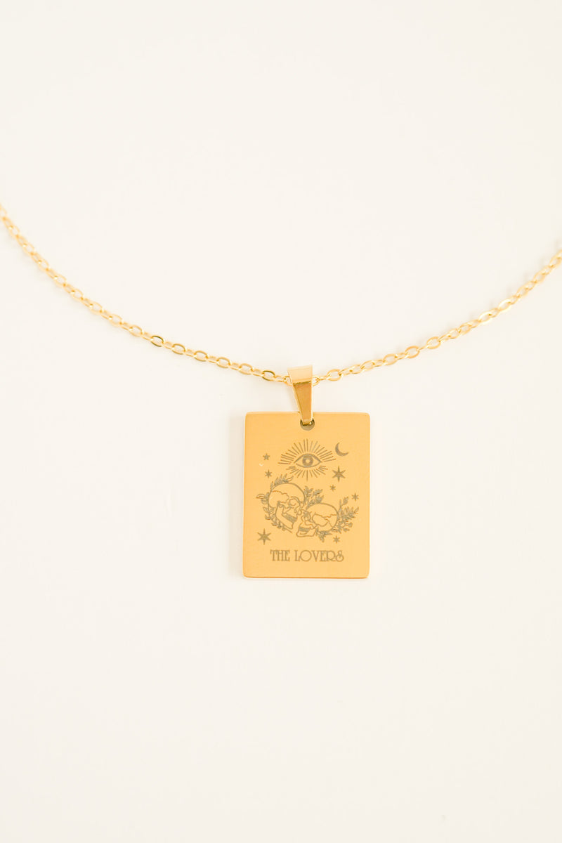 Tarot the Lovers Necklace