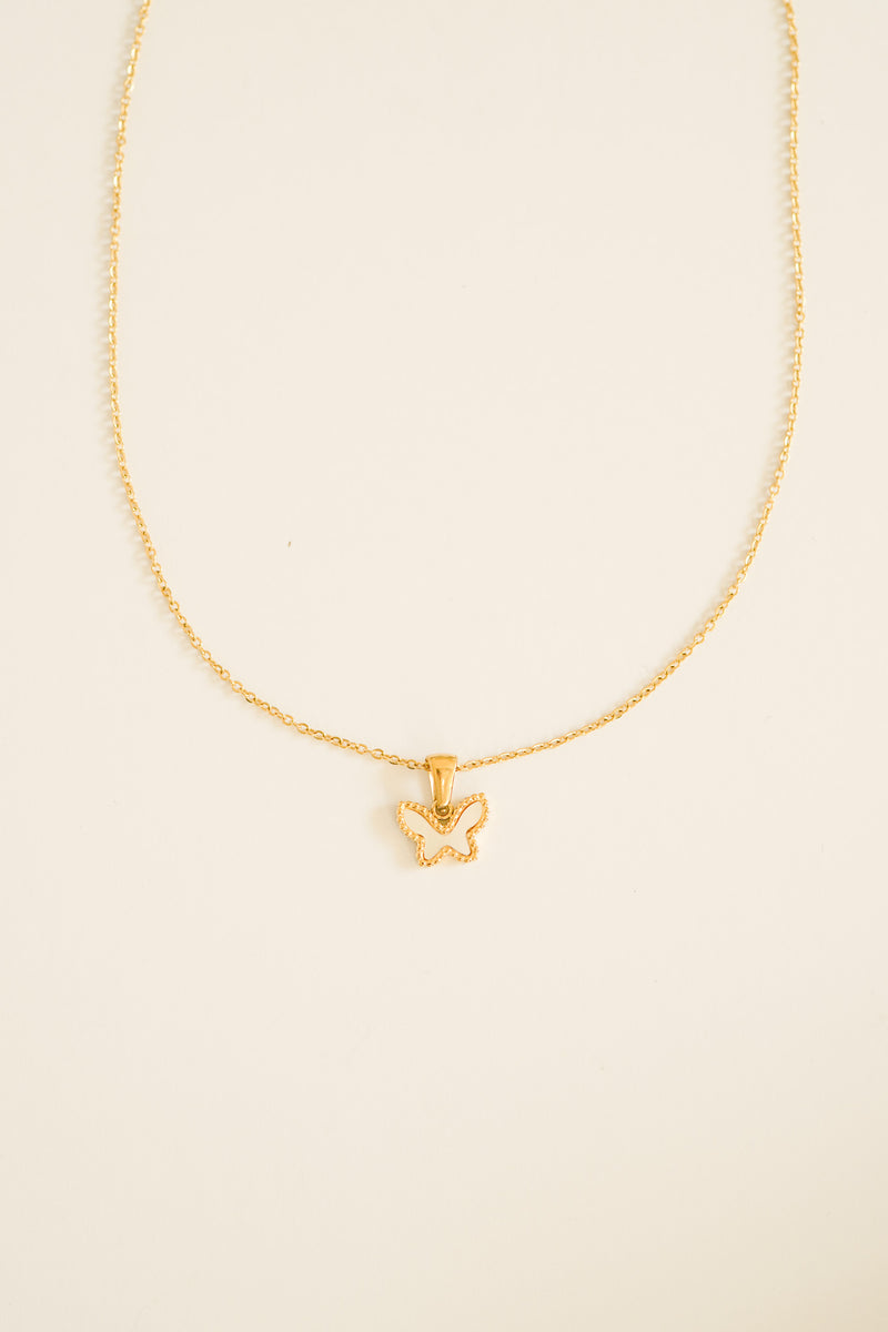 Ashen Butterfly Necklace