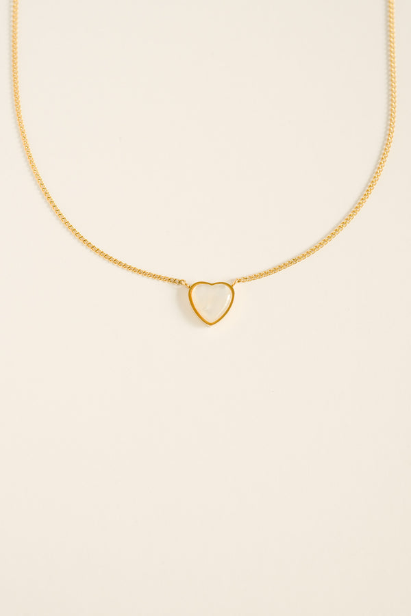 Milky Heart Necklace